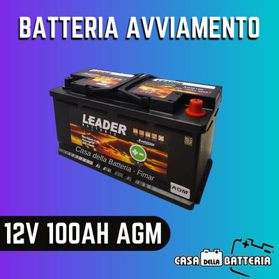 Batteria avviamento 100AH L5 DX Leader AGM