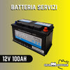 Batteria servizi/trazione 12V 100AH DX Nordor piastra piana