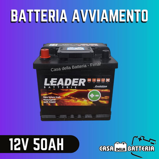 Batteria avviamento 50AH L1 SX Leader