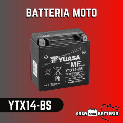 Batteria avviamento YTX14-BS Yuasa