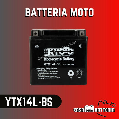 Batteria avviamento YTX14L-BS Kyoto