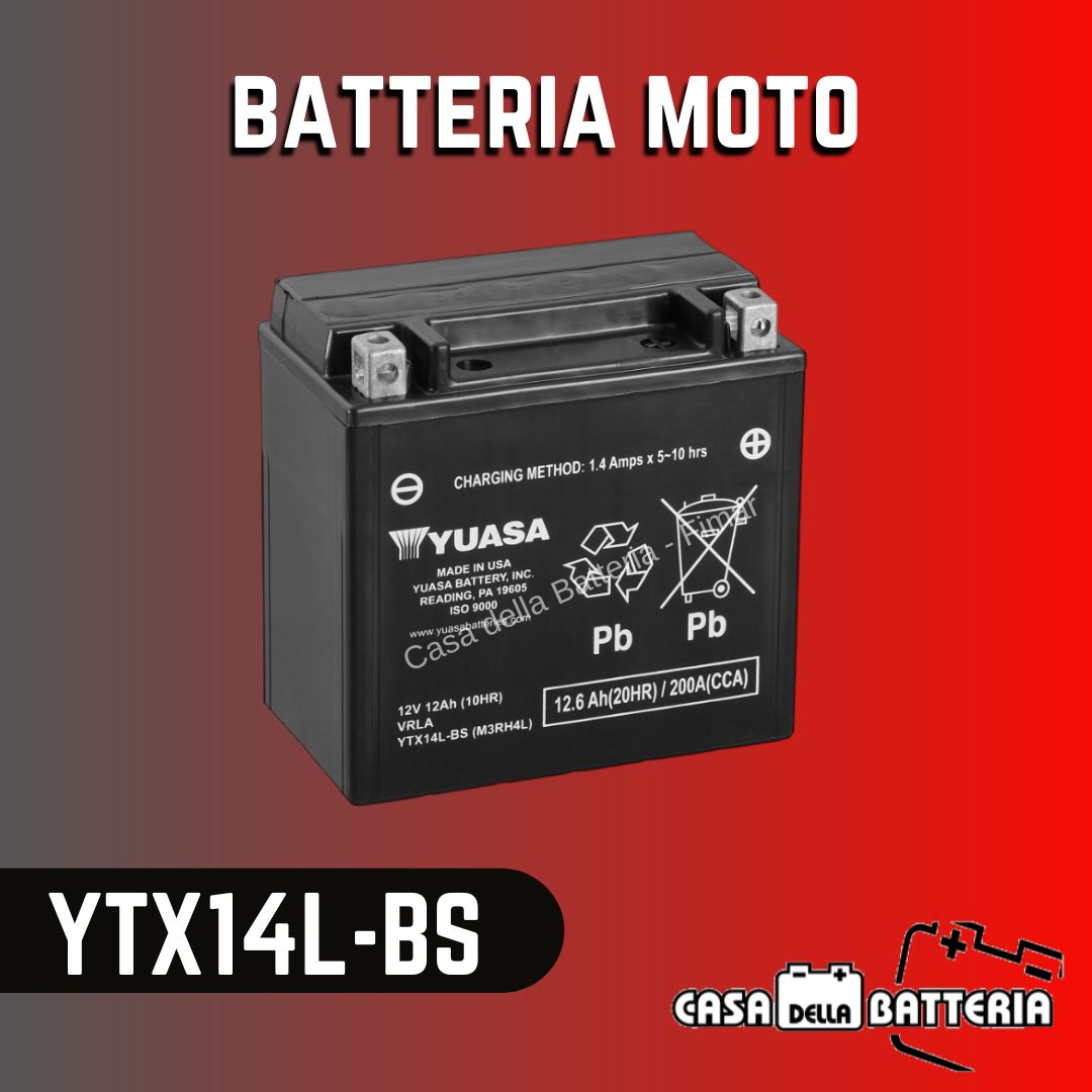 Batteria avviamento YTX14L-BS Yuasa