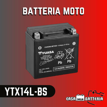 Batteria avviamento YTX14L-BS Yuasa