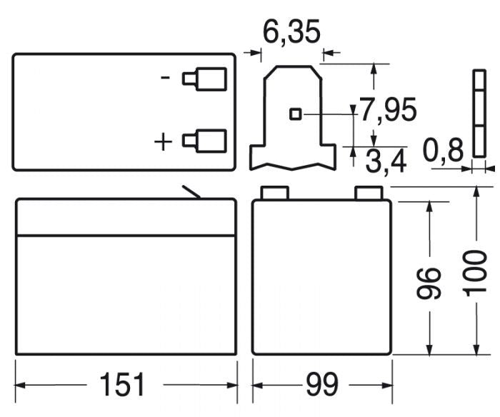 Batteria 12V 12AH Energy Safe Deep Cycle