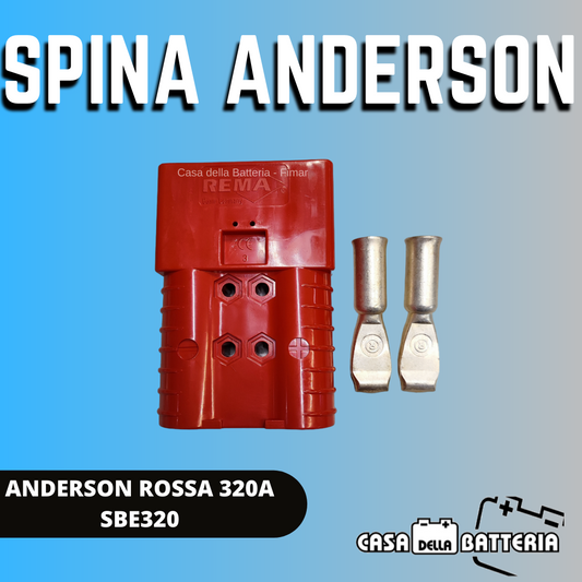 Cavo Alimentazione Batteria Con Spina Anderson SB50 Rossa E Occhielli M8 L 50 Cm - Foto 5