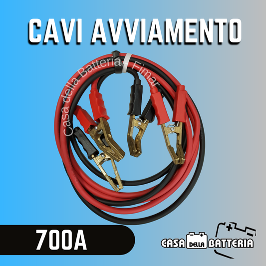 CAVI AVVIAMENTO 700A SEZ. 35mmq LUNGHEZZA 4mt PINZA OTTONE PIEGATA