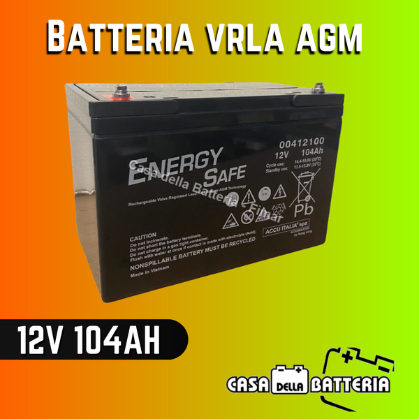 Batteria 12V 104AH Energy Safe per servizi e camper - fimarshop