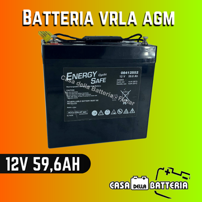 Batteria 12V 56AH Energy Safe Deep Cycle