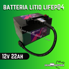 Batteria LiFeP04 12,8V 22AH Fimar con caricabatteria
