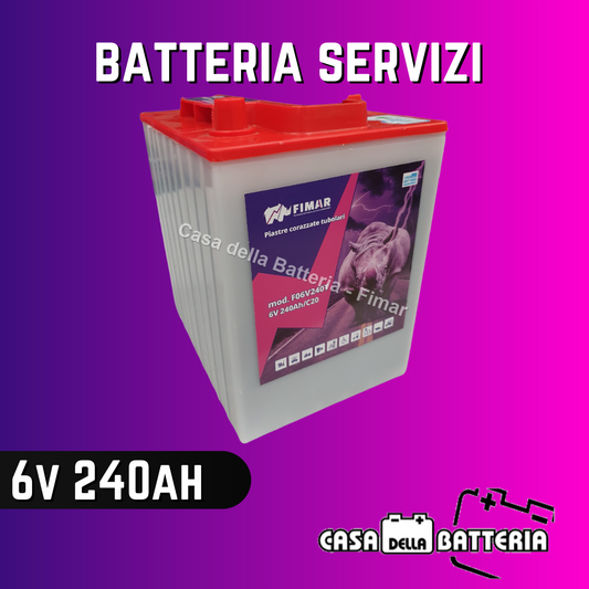 Batteria servizi/trazione 6V 240AH Fimar tubolare