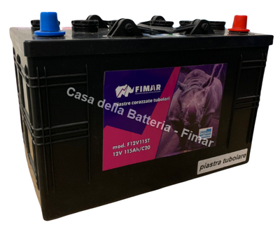 Batteria servizi/trazione 12V 115AH COMPACT B DX Fimar tubolare
