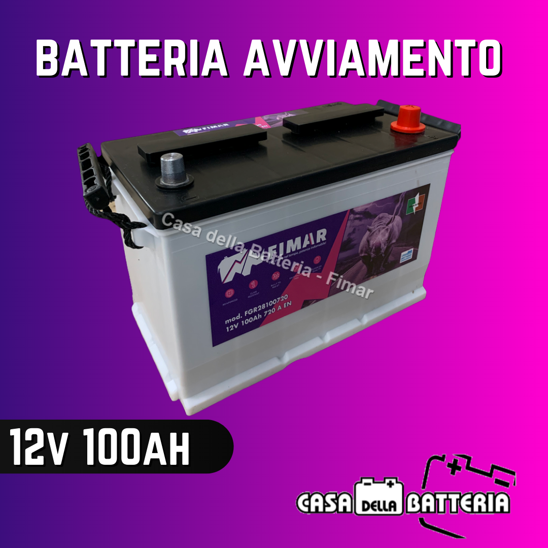 Batteria avviamento 100AH GR28 DX Fimar - fimarshop