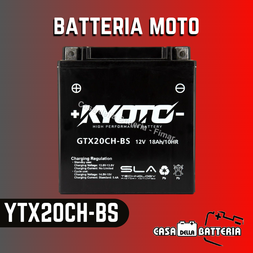 Batteria avviamento YTX20CH-BS Kyoto