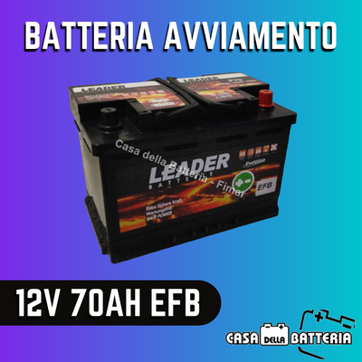 Batteria avviamento 70AH DX L3 Leader EFB