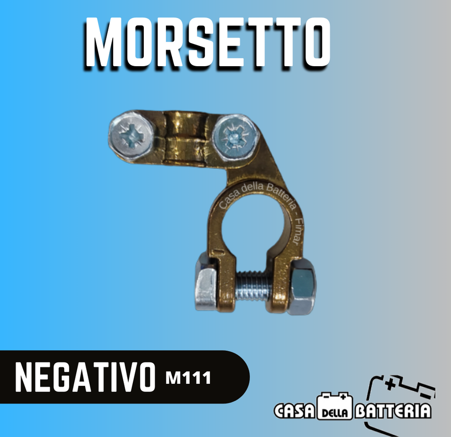 MORSETTO BATTERIA TIPO 1; POLO NEGATIVO