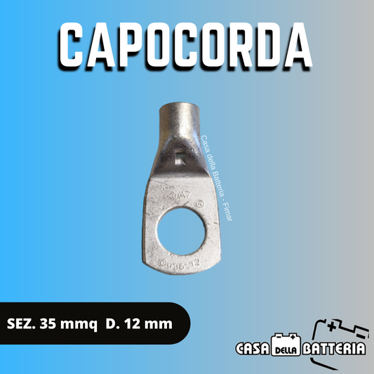 CAPOCORDA SEZ. CAVO 35 mmq. DIAM. FORO 12 mm.