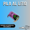 PILA AL LITIO 3,6V 1/2AA CON LAMELLE TADIRAN