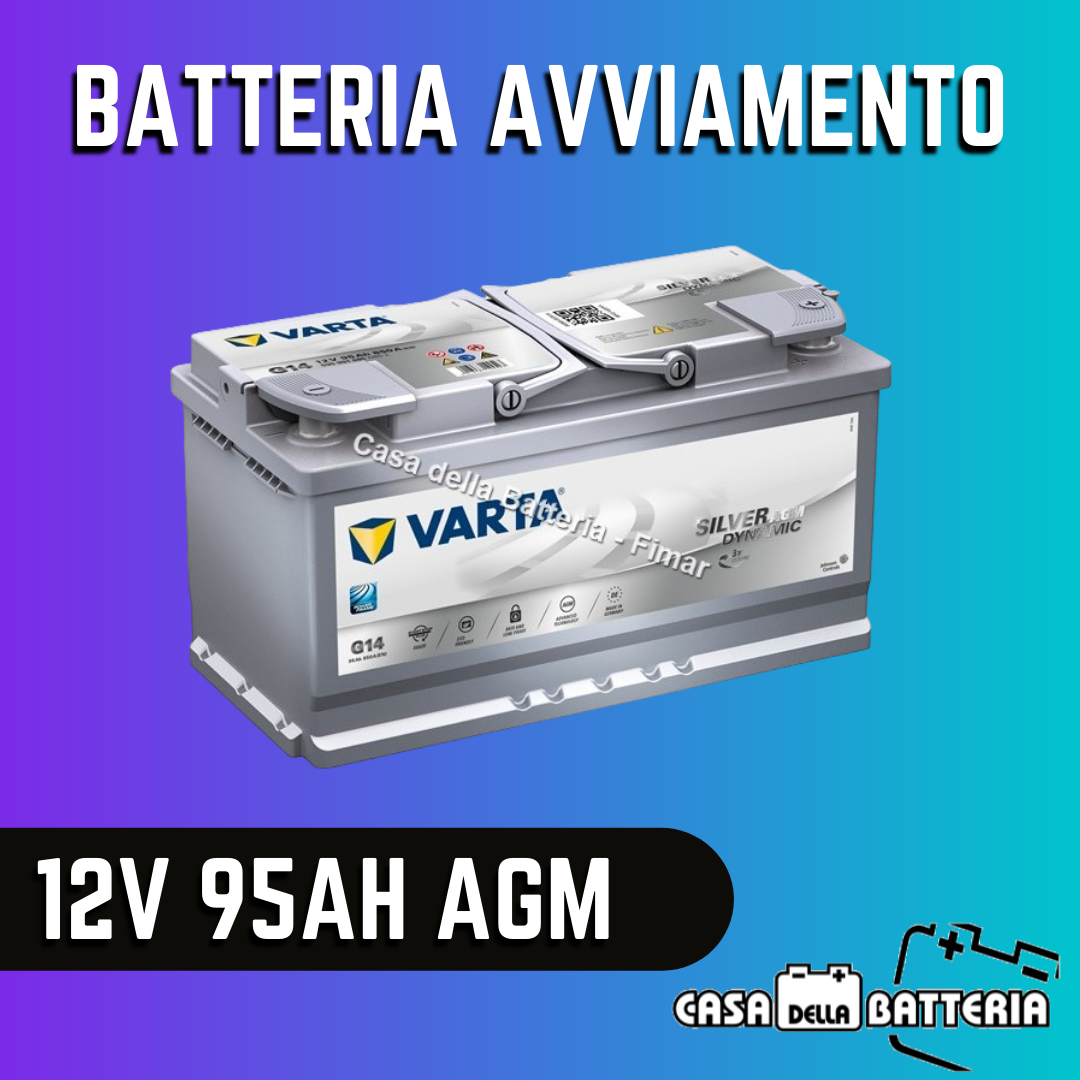 Batteria avviamento 95AH DX L5 Varta Silver Dynamic AGM - fimarshop